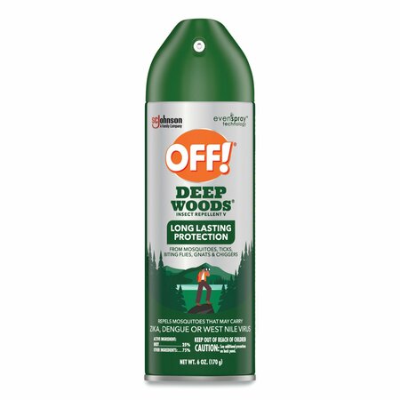 Off! Deep Woods Insect Repellent, 6 oz Aerosol, PK12 611081